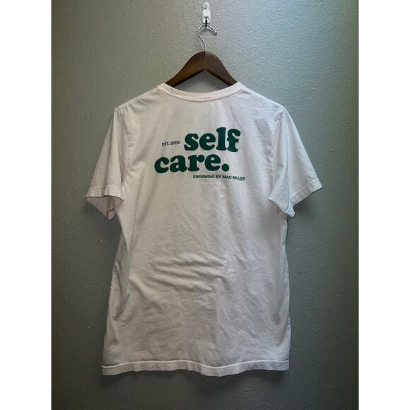 Mac Miller Self Care Shirt Swimming By Mac Miller Stained Pink Faded Tee Large - Picture 8 of 13